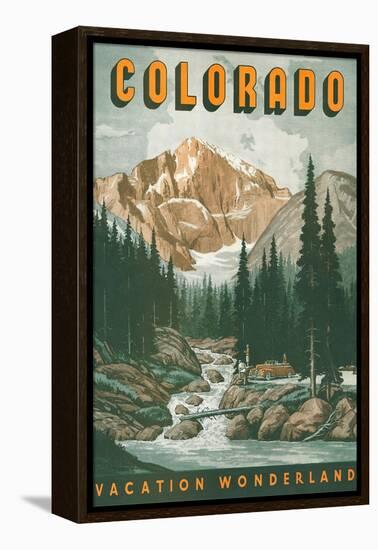 Colorado Travel Poster-null-Framed Stretched Canvas