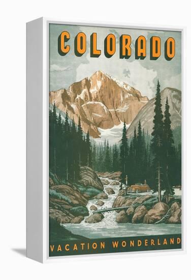 Colorado Travel Poster-null-Framed Stretched Canvas