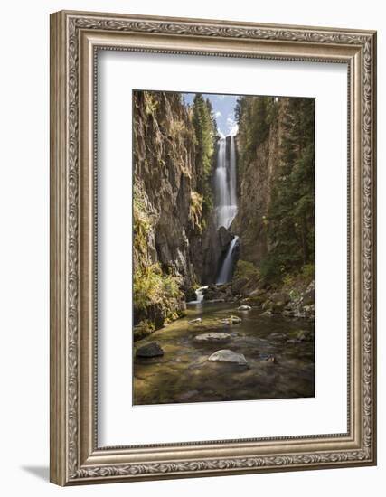 Colorado, Uncompahgre National Forest. Hidden Waterfall and Stream-Jaynes Gallery-Framed Photographic Print