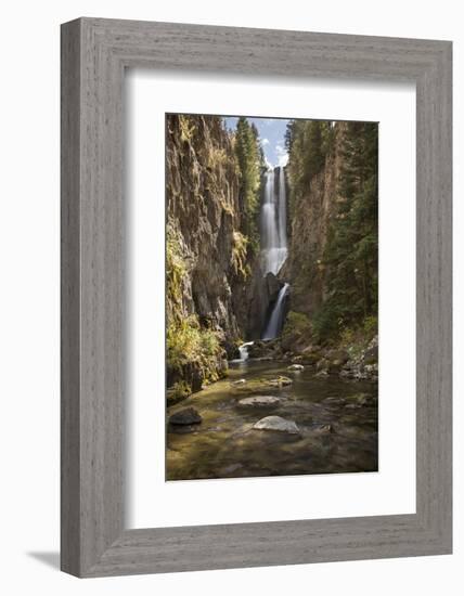 Colorado, Uncompahgre National Forest. Hidden Waterfall and Stream-Jaynes Gallery-Framed Photographic Print