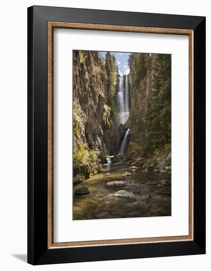 Colorado, Uncompahgre National Forest. Hidden Waterfall and Stream-Jaynes Gallery-Framed Photographic Print