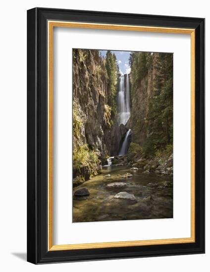 Colorado, Uncompahgre National Forest. Hidden Waterfall and Stream-Jaynes Gallery-Framed Photographic Print