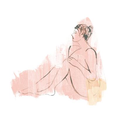 Colorblock Figure Iv Art Print By June Vess Art Com