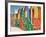 Colored Beach Huts-Joseph Sohm-Framed Photographic Print