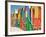 Colored Beach Huts-Joseph Sohm-Framed Photographic Print