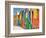 Colored Beach Huts-Joseph Sohm-Framed Photographic Print