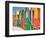 Colored Beach Huts-Joseph Sohm-Framed Photographic Print