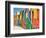 Colored Beach Huts-Joseph Sohm-Framed Photographic Print