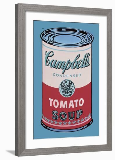 Colored Campbell's Soup Can, 1965 (pink & red)-Andy Warhol-Framed Art Print