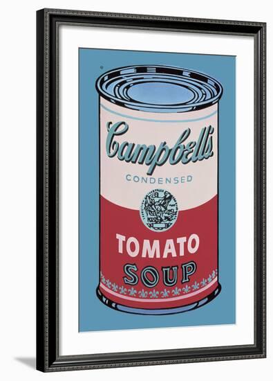 Colored Campbell's Soup Can, 1965 (pink & red)-Andy Warhol-Framed Art Print