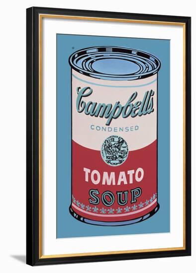 Colored Campbell's Soup Can, 1965 (pink & red)-Andy Warhol-Framed Art Print