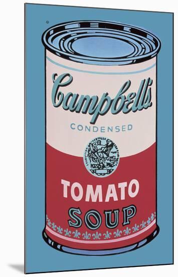 Colored Campbell's Soup Can, 1965 (pink & red)-Andy Warhol-Mounted Art Print