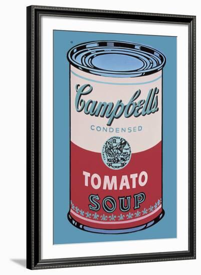 Colored Campbell's Soup Can, 1965 (pink & red)-Andy Warhol-Framed Art Print