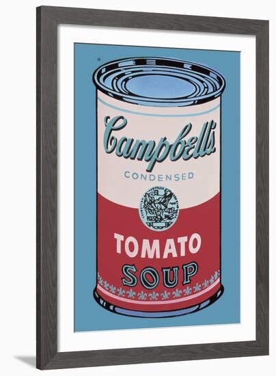 Colored Campbell's Soup Can, 1965 (pink & red)-Andy Warhol-Framed Art Print