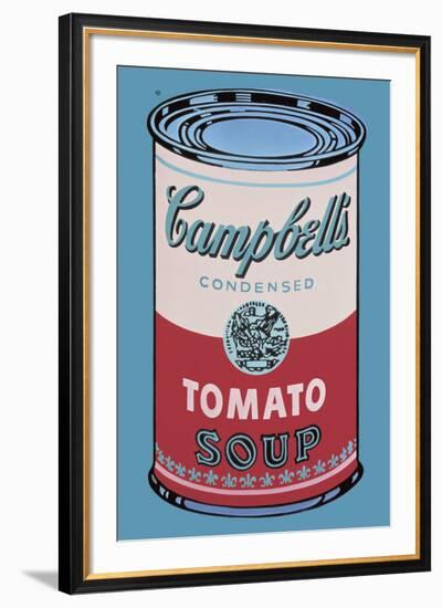 Colored Campbell's Soup Can, 1965 (pink & red)-Andy Warhol-Framed Art Print