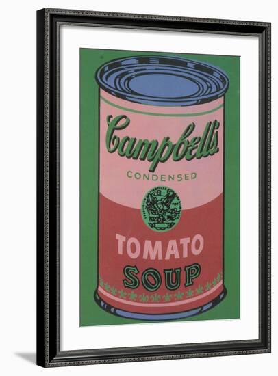 Colored Campbell's Soup Can, 1965 (red & green)-Andy Warhol-Framed Art Print