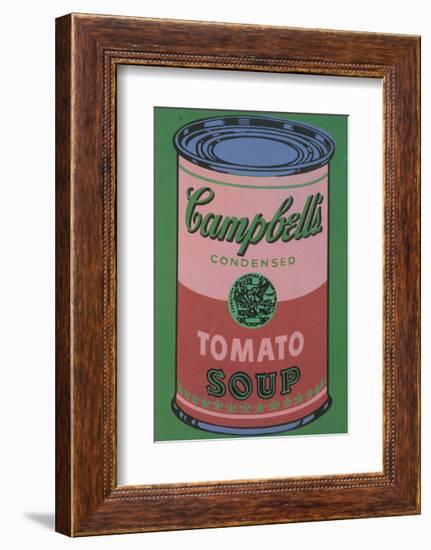 Colored Campbell's Soup Can, 1965 (red & green)-Andy Warhol-Framed Giclee Print