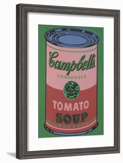 Colored Campbell's Soup Can, 1965 (red & green)-Andy Warhol-Framed Giclee Print