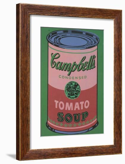 Colored Campbell's Soup Can, 1965 (red & green)-Andy Warhol-Framed Giclee Print