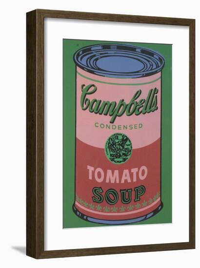 Colored Campbell's Soup Can, 1965 (red & green)-Andy Warhol-Framed Giclee Print