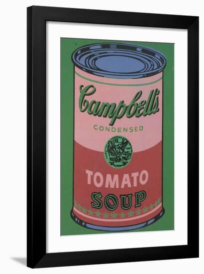 Colored Campbell's Soup Can, 1965 (red & green)-Andy Warhol-Framed Giclee Print