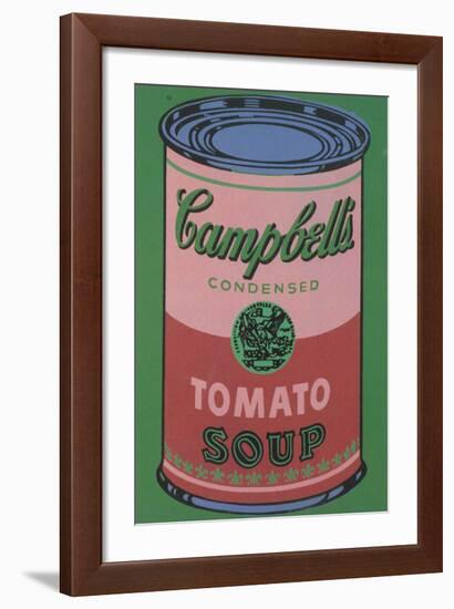 Colored Campbell's Soup Can, 1965 (red & green)-Andy Warhol-Framed Giclee Print