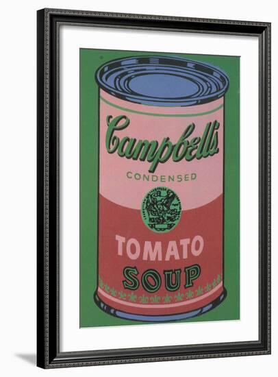 Colored Campbell's Soup Can, 1965 (red & green)-Andy Warhol-Framed Giclee Print