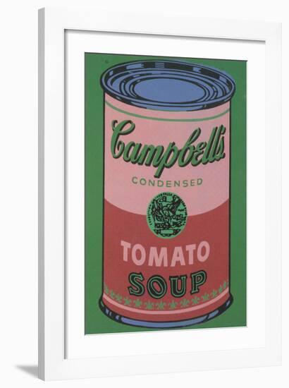 Colored Campbell's Soup Can, 1965 (red & green)-Andy Warhol-Framed Giclee Print