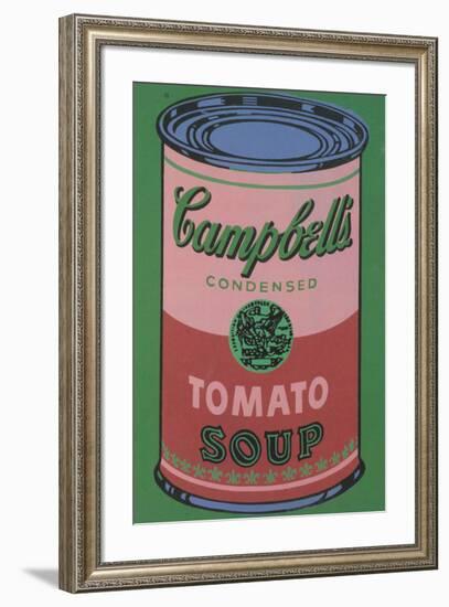 Colored Campbell's Soup Can, 1965 (red & green)-Andy Warhol-Framed Giclee Print