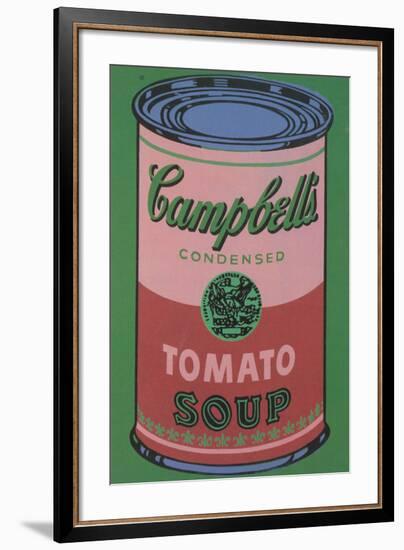 Colored Campbell's Soup Can, 1965 (red & green)-Andy Warhol-Framed Giclee Print