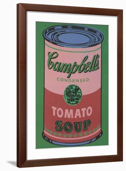 Colored Campbell's Soup Can, 1965 (red & green)-Andy Warhol-Framed Giclee Print