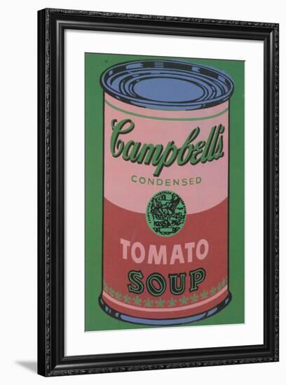 Colored Campbell's Soup Can, 1965 (red & green)-Andy Warhol-Framed Giclee Print