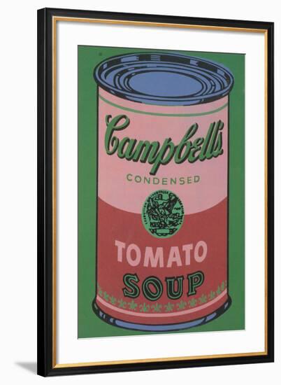 Colored Campbell's Soup Can, 1965 (red & green)-Andy Warhol-Framed Giclee Print