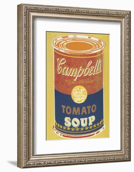 Colored Campbell's Soup Can, 1965 (yellow & blue)-Andy Warhol-Framed Giclee Print