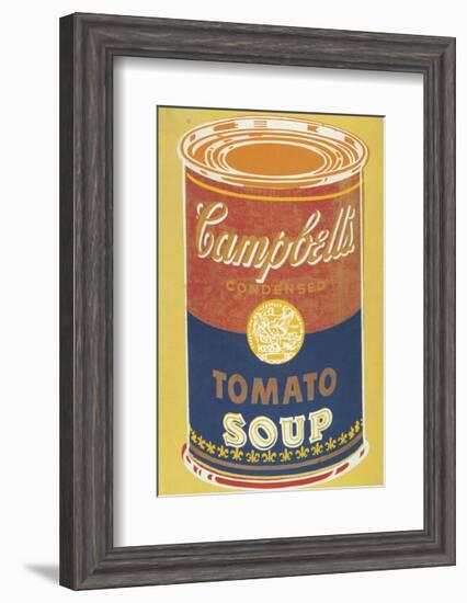 Colored Campbell's Soup Can, 1965 (yellow & blue)-Andy Warhol-Framed Giclee Print