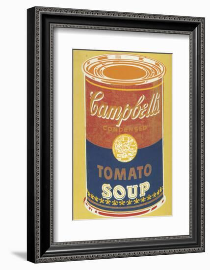 Colored Campbell's Soup Can, 1965 (yellow & blue)-Andy Warhol-Framed Giclee Print