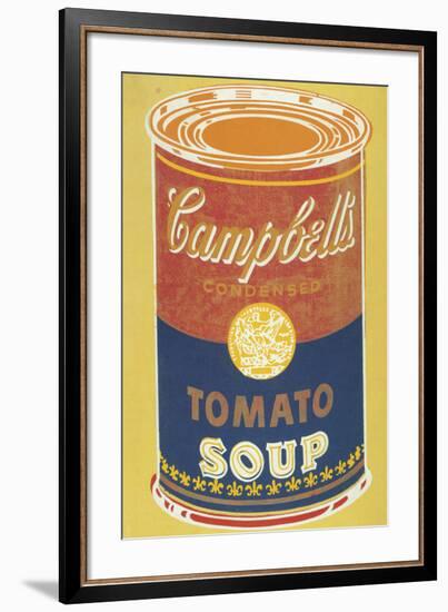 Colored Campbell's Soup Can, 1965 (yellow & blue)-Andy Warhol-Framed Giclee Print