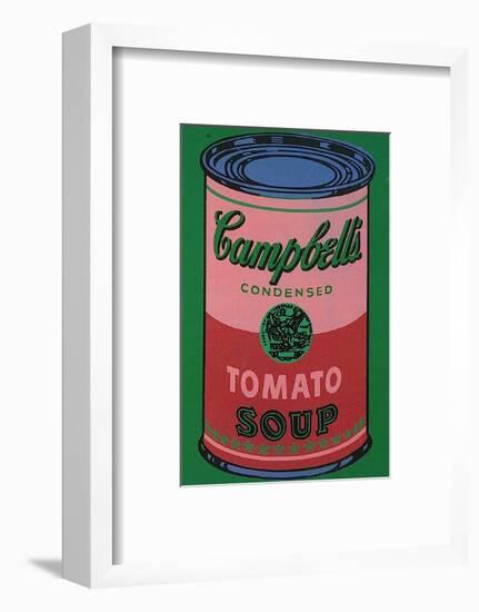 Colored Campbell's Soup Can, c.1965 (red & green)-Andy Warhol-Framed Art Print