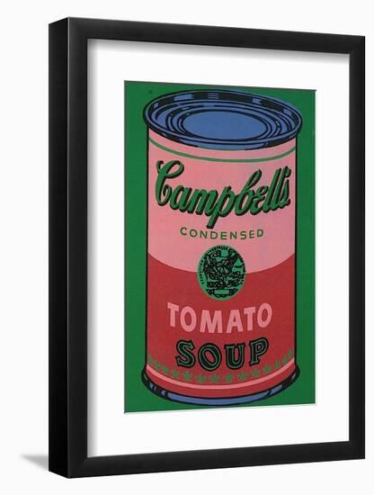 Colored Campbell's Soup Can, c.1965 (red & green)-Andy Warhol-Framed Art Print