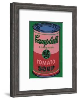 Colored Campbell's Soup Can, c.1965 (red & green)-Andy Warhol-Framed Art Print