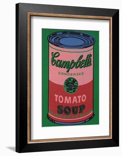 Colored Campbell's Soup Can, c.1965 (red & green)-Andy Warhol-Framed Art Print