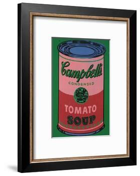 Colored Campbell's Soup Can, c.1965 (red & green)-Andy Warhol-Framed Art Print