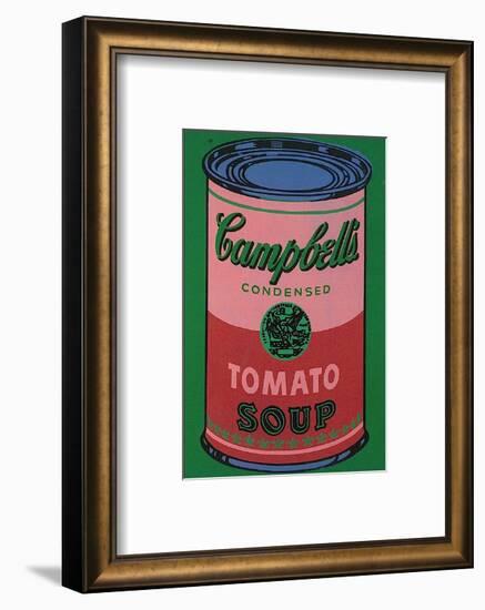 Colored Campbell's Soup Can, c.1965 (red & green)-Andy Warhol-Framed Art Print