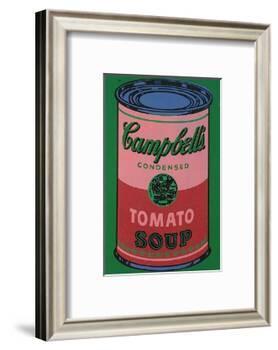 Colored Campbell's Soup Can, c.1965 (red & green)-Andy Warhol-Framed Art Print