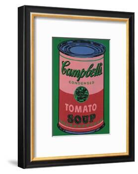 Colored Campbell's Soup Can, c.1965 (red & green)-Andy Warhol-Framed Art Print