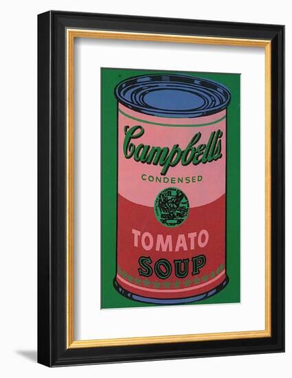 Colored Campbell's Soup Can, c.1965 (red & green)-Andy Warhol-Framed Art Print