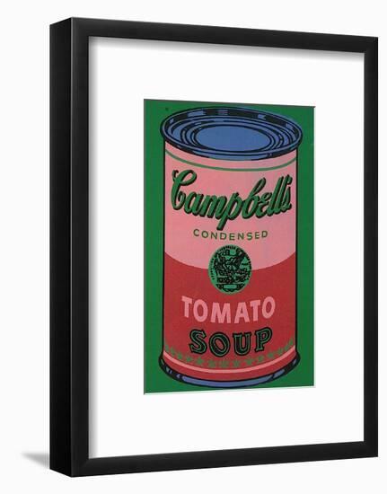 Colored Campbell's Soup Can, c.1965 (red & green)-Andy Warhol-Framed Art Print