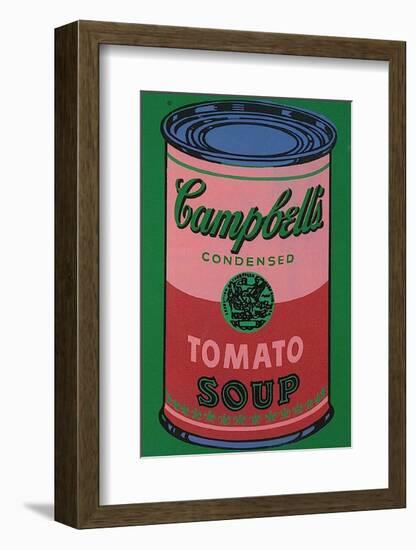 Colored Campbell's Soup Can, c.1965 (red & green)-Andy Warhol-Framed Art Print