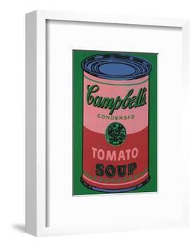 Colored Campbell's Soup Can, c.1965 (red & green)-Andy Warhol-Framed Art Print