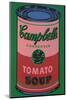 Colored Campbell's Soup Can, c.1965 (red & green)-Andy Warhol-Mounted Art Print